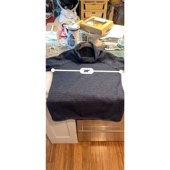 Columbia Chillin Fleece Pullover Sweater Women’s Large Turtleneck Cozy Warm Blue - Picture 7 of 8